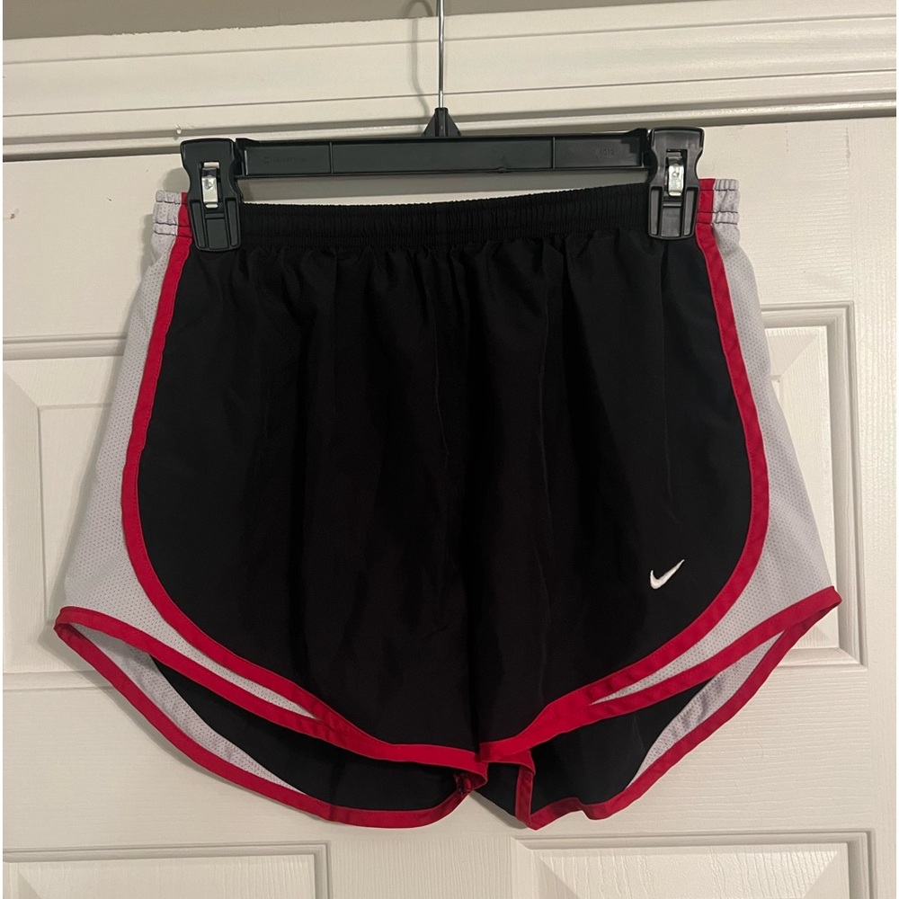 Nike Dri Fit Shorts Red and Black